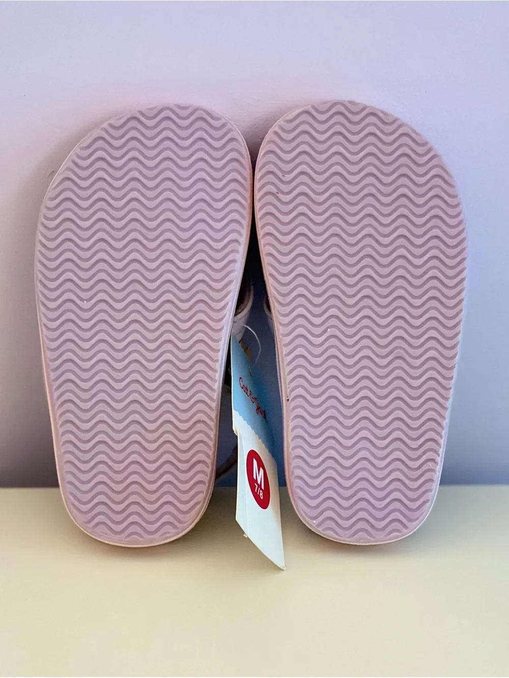 NWT Cat & Jack Pink & Purple Unicorn Flip Flops Flip-Flops Size 7/8